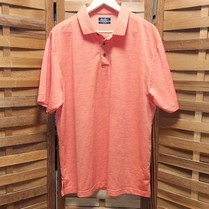 Ben Hogan Performance Golf Orange Polo Men XL Polyester Short Sleeve